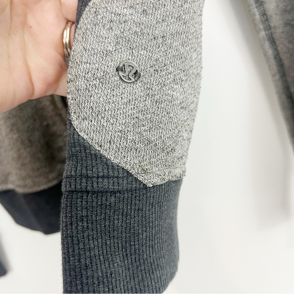 Lululemon On The Daily Hoodie Heathered Black / Heathered Dark Grey Size 4 - Picture 8 of 10